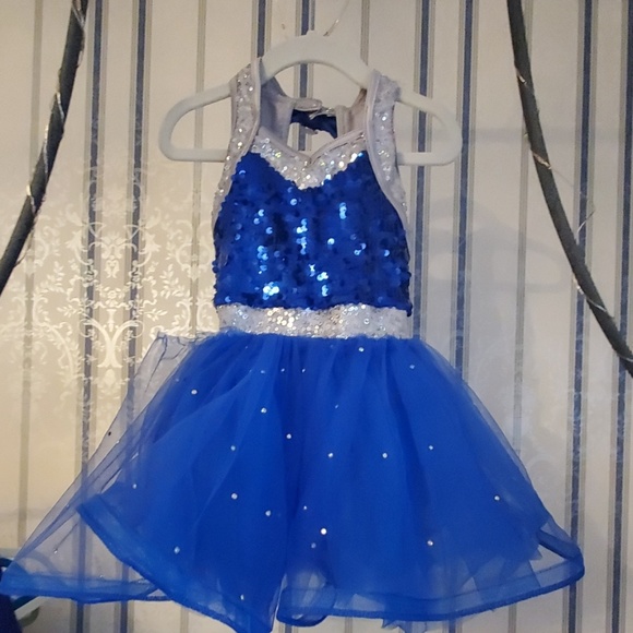 Weissman Other - HOST PICK Little Girls Blue & Silver Dance Costume